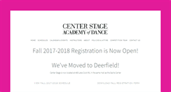 Desktop Screenshot of centerstageacademydance.com
