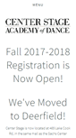 Mobile Screenshot of centerstageacademydance.com